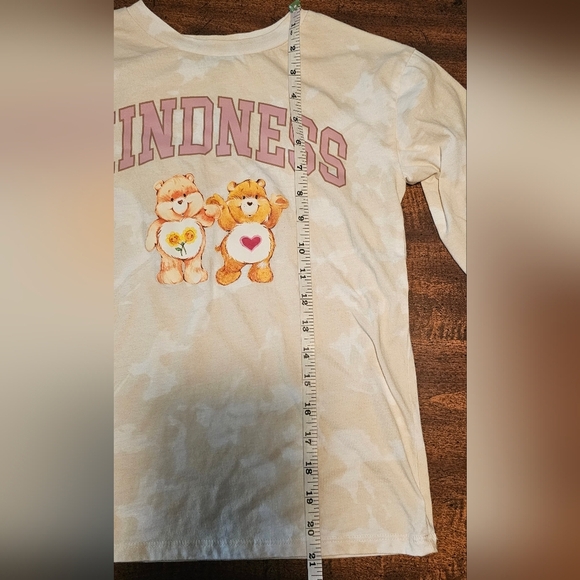 Care Bears Girls Crew Neck Long Sleeve Graphic Kindness Multicolor Tee Sz Large - Picture 7 of 7